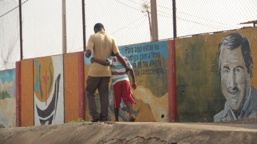 Zatrti, en un muro angoleño. Foto: Evangelina Martínez.