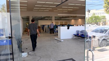 La nueva sede en 25 de Mayo y Sarmiento. Foto: Marcelo Ochoa.