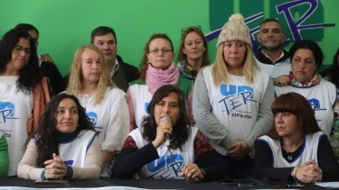 Barrera seguirá al frente de la seccional Viedma del gremio docente. Foto: Marcelo Ochoa.