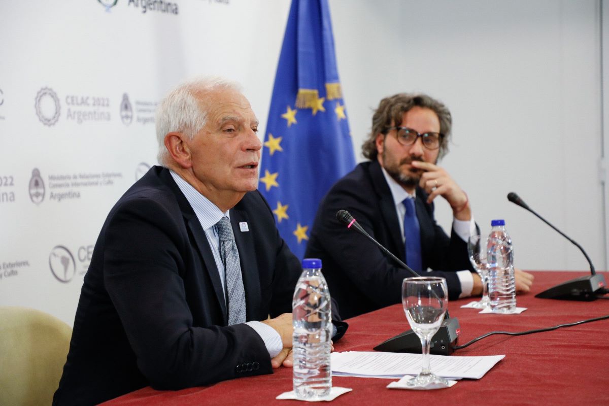 Josep Borrell participó de la cumbre de cancilleres de la Celac y la UE. Foto: Gentileza Twitter @JosepBorrellF