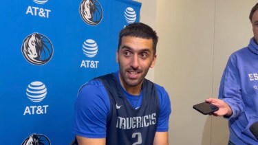 En las últimas horas Campazzo dio una conferencia de prensa con los medios de Dallas. 