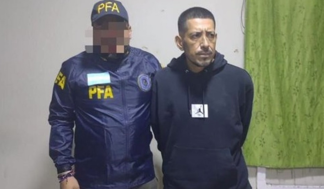 La imagen que difundió la Policía Federal de la detención del jefe narco. 
