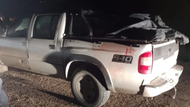 La camioneta fue interceptada por personal de J.J. Gómez, el sábado a la madrugada. (foto: gentileza)