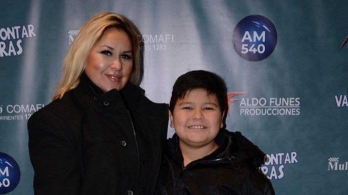 Verónica Ojeda y Diego Fernando, el hijo más chico de Maradona.