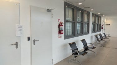 Restricciones en algunas salas de audiencia de la Ciudad Judicial.