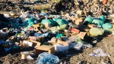 Encontraron agujas y jeringas en bolsas de residuos domiciliarios de Regina