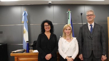 Laura Mónica Clobaz asume como jueza de Familia en Bariloche, tras ganar el concurso en la Magistratura. Gentileza