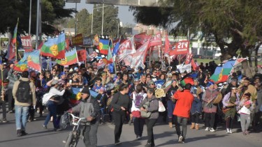 Marcharon en los puentes Neuquén – Cipolletti por la liberación de las mujeres mapuches