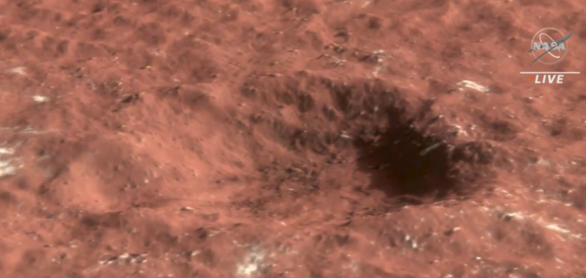 Las imágenes y audios en Marte fueron tomados por la sonda Insight y su sismómetro. Foto:  Twitter @NASA
