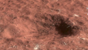 La reveladora imagen de la NASA del impacto de un meteorito en Marte