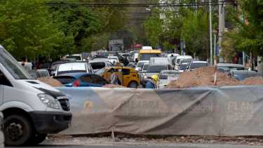La calle Belgrano se encuentra cortada y desvían el tránsito por yrigoyen. Foto: Archivo Matías Subat.