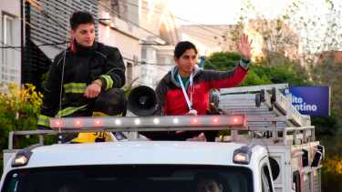 Cecilia Collueque volvió a casa y tuvo el merecido reconocimiento. (Fotos: Alejandro Carnevale)