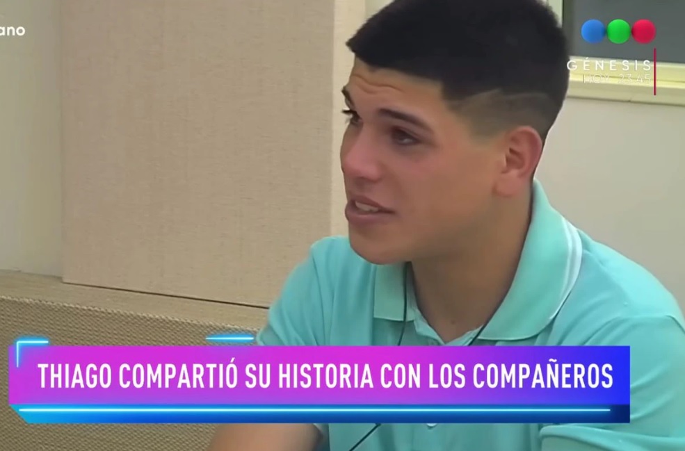 Thiago Medina, de 19 años, contó parte de su historia en Gran Hermano. Su familia lo quiere ver campeón.-