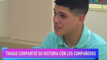 Thiago Medina, de 19 años, contó parte de su historia en Gran Hermano. Su familia lo quiere ver campeón.-