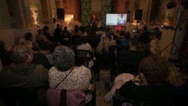 Jorgensen cerró la 12° Feria Municipal del Libro de Viedma. Foto: Pablo Leguizamon