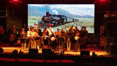 Así se vivió la celebración por los 100 años de La Trochita, en Esquel. Foto: Turismo Esquel.