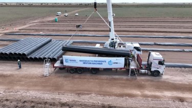 La semana que viene se realizará el llenado de los tramos más extensos del caño. (Foto: gentileza)