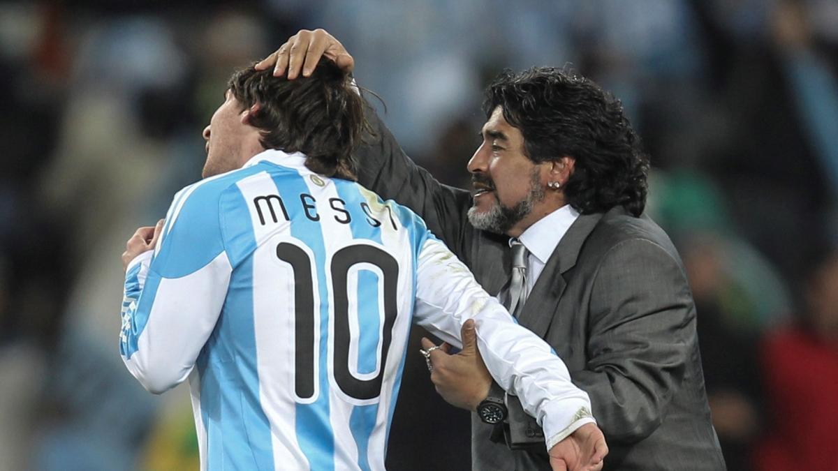 Messi y Diego, igualados en partidos y goles en Mundiales.