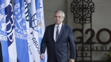 Alberto Fernández tuvo que suspender algunas actividades de la cumbre del G20 en Bali. Foto Presidencia. 