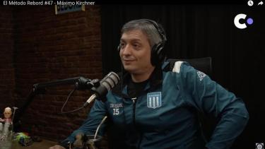 Máximo Kirchner participó de la entrevista con Tomás Rebord, que se puede ver en YouTube y dura más de tres horas y media.-