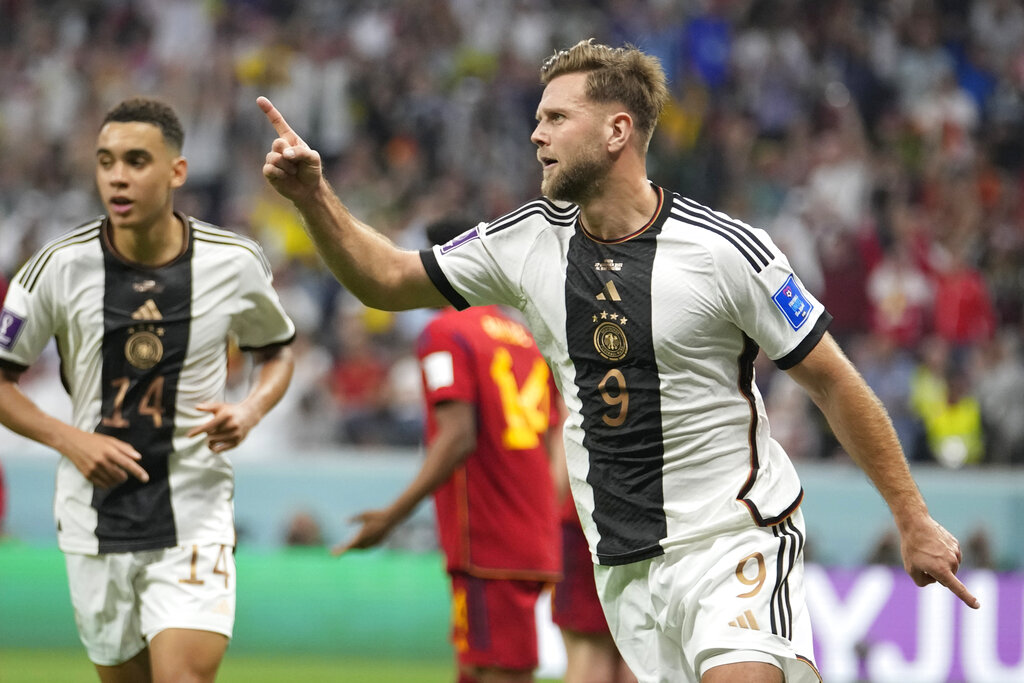 Niclas Füllkrug le dio el empate a los alemanes ante España. (AP Photo/Luca Bruno)