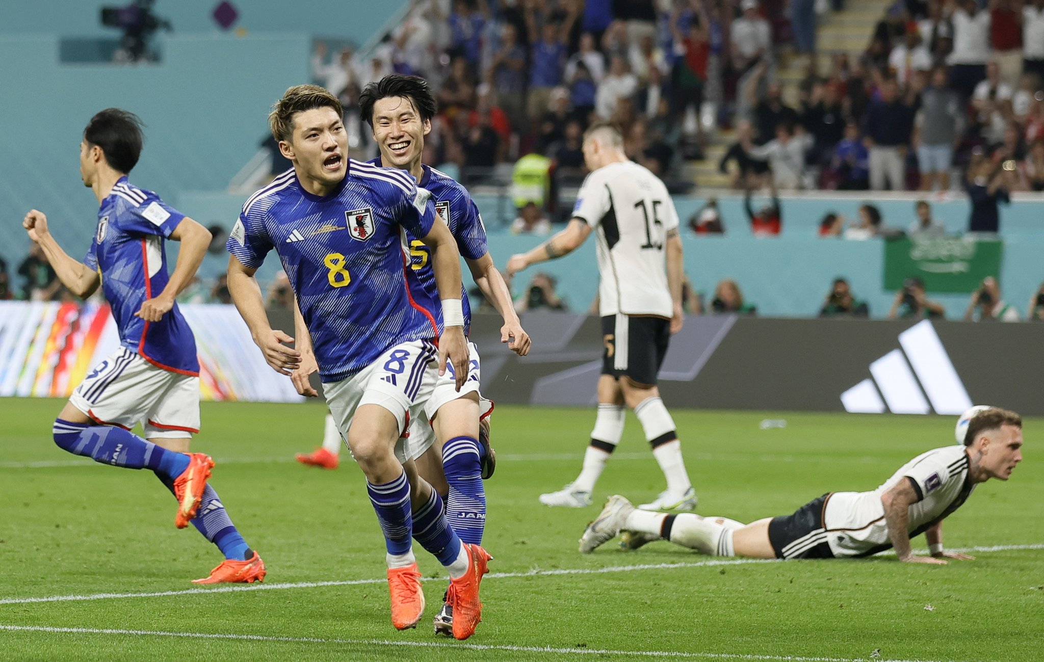 Doan entró y anotó el empate para Japón, que después le ganó el partido a Alemania. 