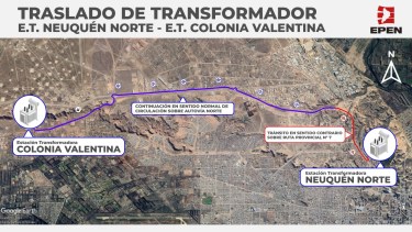 Cortarán la Ruta 7 en Neuquén para mover una máquina de gran tamaño del EPEN