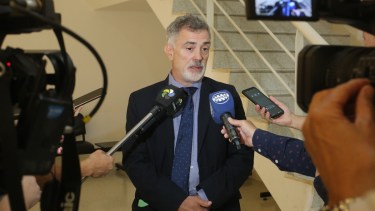 El fiscal Andrés Nelli, aseguró que la formulación de cargos para Gatti,  estará sujeta a los avances en el análisis de datos informáticos. Foto Juan Thomes.