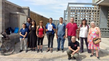 La lista 6 presentó su denuncia ante la sede de  Trabajo de Nación. (Gentileza).-