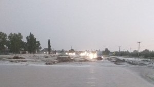 Cómo sigue el tránsito después del corte de ruta por la tormenta en Choele Choel