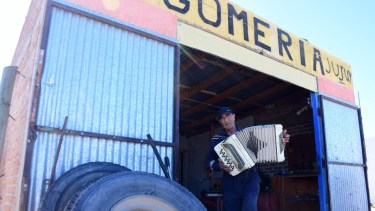 Emocionado Guido contó su historia. Foto Andrés Maripe