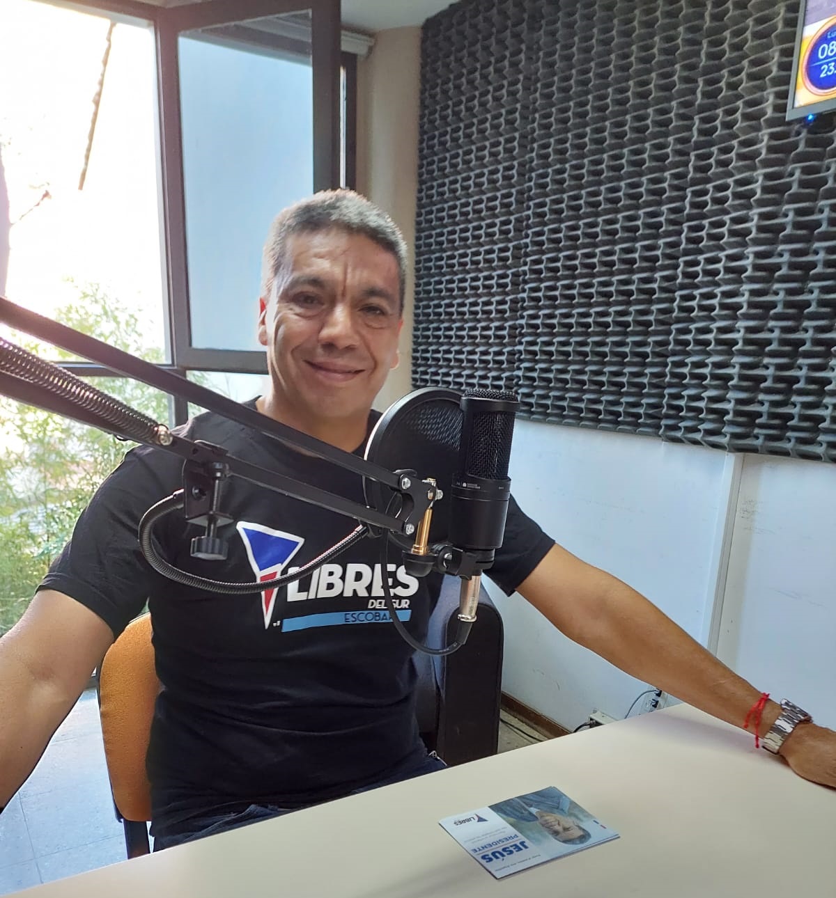 Jesús Escobar, candidato a presidente por Libres del Sur. 