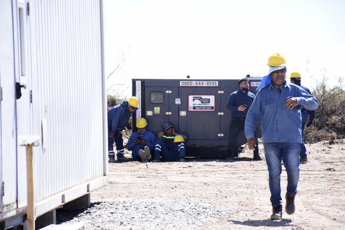 Las obras asociadas a la actividad en Vaca Muerta impulsan la creación de puestos laborales en la construcción. Foto: archivo Matías Subat.