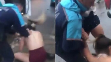 Video: brutal detención policial de una joven a la salida de un boliche en Mar del Plata