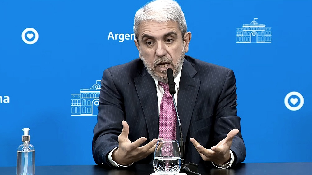 El ministro de Seguridad de la Nación, Aníbal Fernández. Foto: archivo Agencia Télam. 