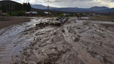 La tormenta arrastró a un vecino en Barrancas. Foto: Municipalidad de Barrancas