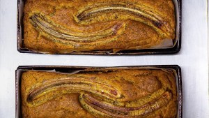 Budín veggie de banana y chía