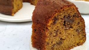 Budín integral de calabaza, naranja y nueces