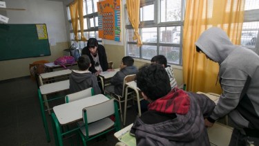Alumnos y docentes terminarán sus tareas escolares el 23 de diciembre. foto: Pablo Leguizamón.