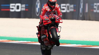 Bagnia entró en la historia del MotoGP