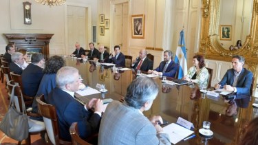 Tras los cambios, se reunió el Gabinete de ministros de Alberto Fernández. 