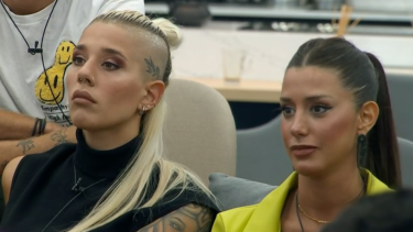Lucila y Juliana, tuvieron un mano en la placa de Gran Hermano. Foto: Captura Telefe
