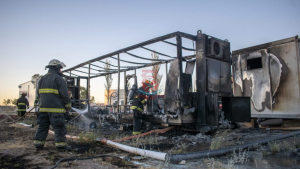 Se incendió un trailer en la planta de Oldelval, a 15 kilómetros de Roca