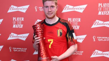 De Bruyne fue sincero sobre su premio a figura del partido.