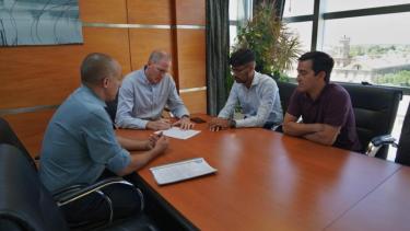 La vicegobernador Palmieri negoció y cerró la pauta salarial con APEL. Foto: Gentileza. 