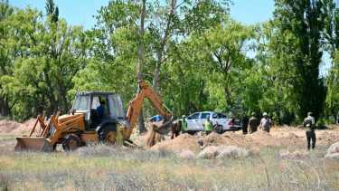 El EAAF en las tareas de excavación y búsqueda en noviembre 2022 (foto Florencia Salto)
