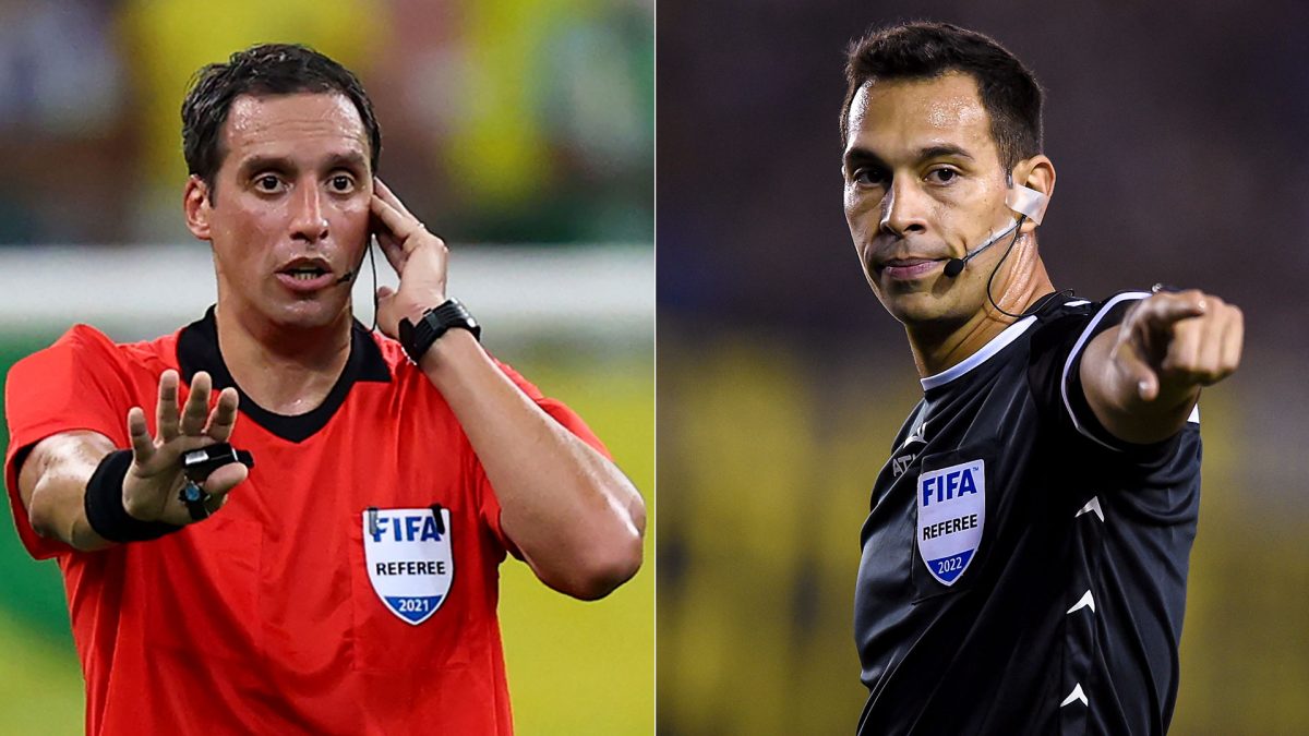 Rapallini y Tello, los dos árbitros argentinos en Qatar.
