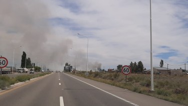 Vuelven a arder los pastizales de Senillosa y no descartan que haya sido algo intencional