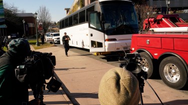 El lugar donde se produjo el ataque contra los estudiantes universitarios, tres de los cuales murieron. El supuesto autor fue detenido.  