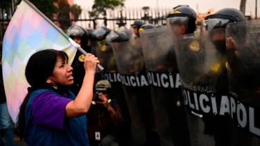 Confirmaron el número de víctimas fatales, heridos y detenidos tras las protestas en Perú. Foto Martín Bernetti/ AFP.